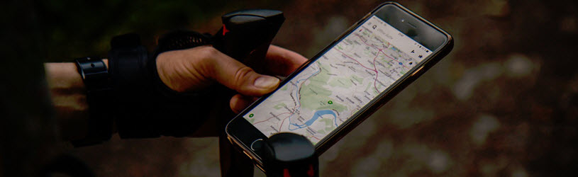 Routes volgen op een smartphone